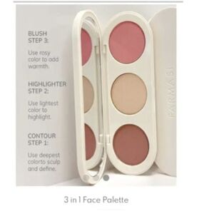 Face pallette. "Peach Bite." 3 In one.